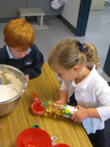 Preschoolers Baking Together