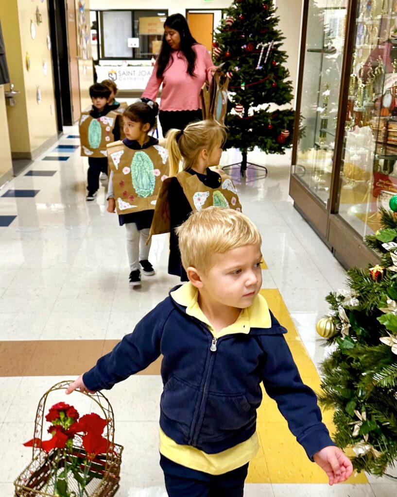 La Virgen de Guadalupe is celebrated at St. Joachim preschool in Costa Mesa