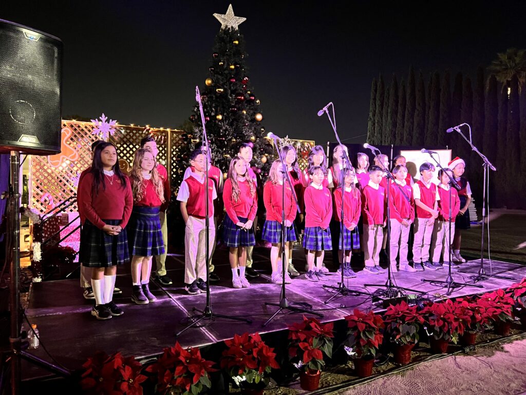 City of Tustin tree lighting and St. Cecilia Catholic School
